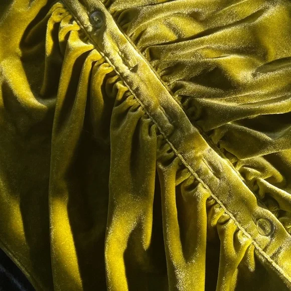 Shein Green Velvet Mini Dress - Picture 3 of 3